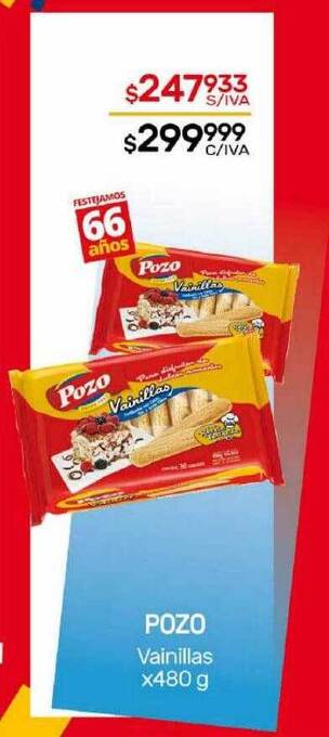 Nini Mayorista Pozo vainillas oferta
