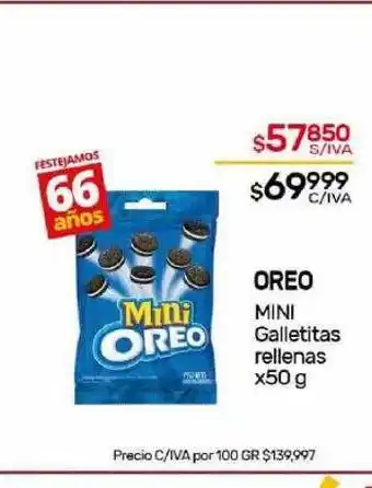 Nini Mayorista Oreo mini galletitas rellenas oferta
