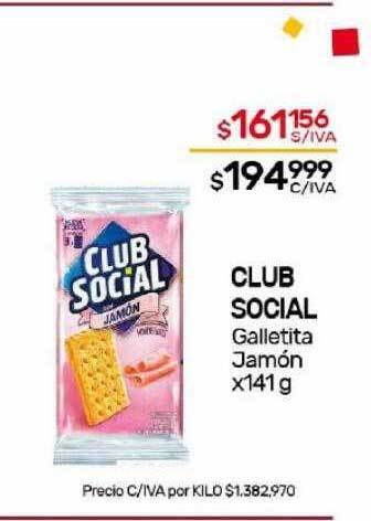 Nini Mayorista Club social galletita jamón oferta