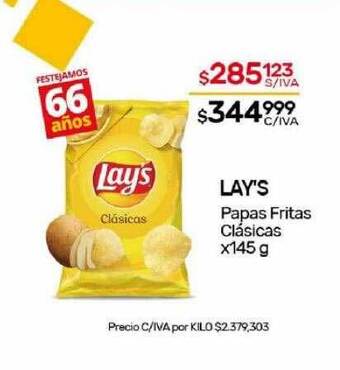Nini Mayorista Lay's papas fritas clasicas oferta
