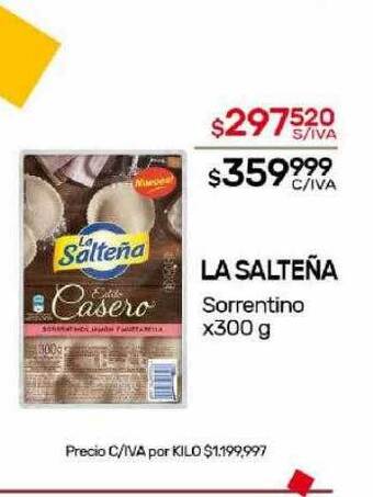 Nini Mayorista La salteña sorrentino oferta