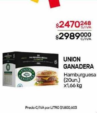 Nini Mayorista Union ganadera hamburguesa oferta
