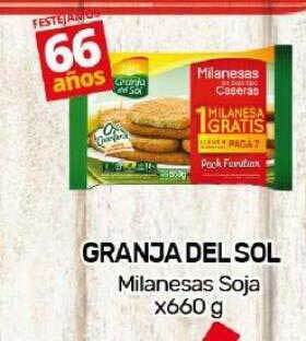 Nini Mayorista Granja del sol milanesas soja oferta