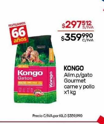 Nini Mayorista Kongo alim p gato gourmet carne y pollo oferta