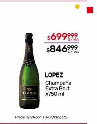 Nini Mayorista Lopez champaña extra brut oferta