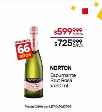 Nini Mayorista Norton espumante brut rosé oferta