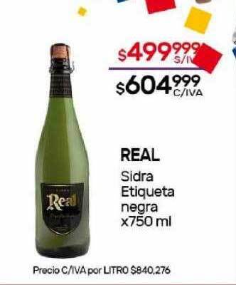 Nini Mayorista Real sidra etiqueta negra oferta