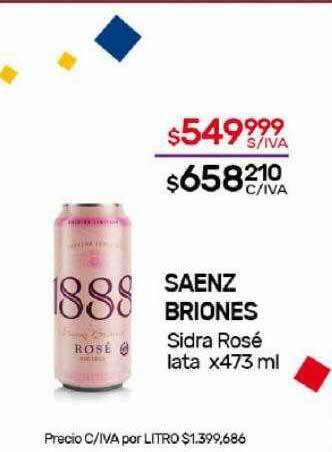 Nini Mayorista Saenz briones sidra rosé oferta