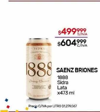 Nini Mayorista Saenz briones 1888 sidra oferta