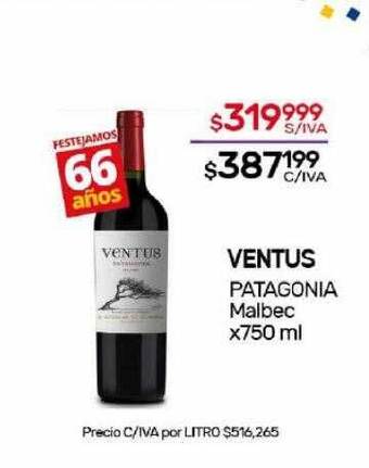 Nini Mayorista Ventus patagonia malbec oferta