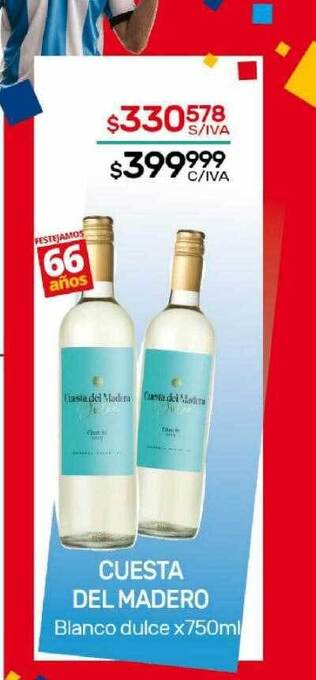 Nini Mayorista Cuesta del madero blanco dulce oferta