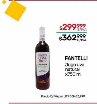 Nini Mayorista Fantelli jugo uva natural oferta