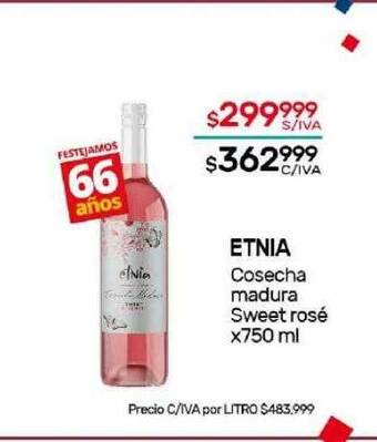 Nini Mayorista Etnia cosecha madura sweet rosé oferta