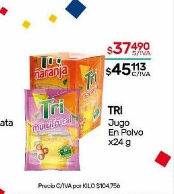 Nini Mayorista Tri jugo en polvo oferta