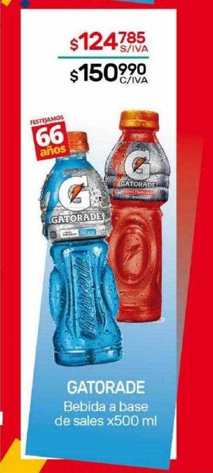 Nini Mayorista Gatorade bebida a base de sales oferta