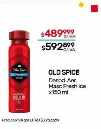 Nini Mayorista Old spice desod aer masc fresh ice oferta