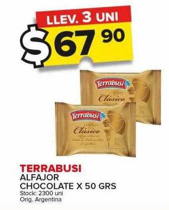 Carrefour Maxi Terrabusi alfajor chocolate oferta