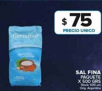 Carrefour Maxi Sal fina paquete oferta
