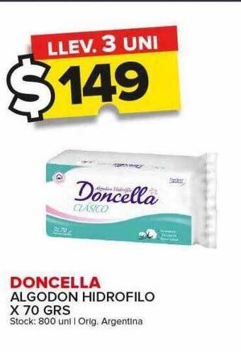 Carrefour Maxi Doncella algodon hidrofilo oferta