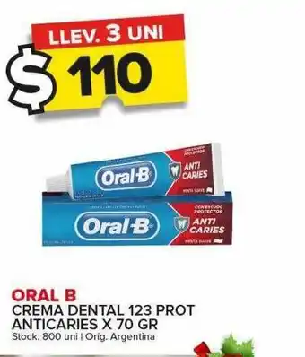 Carrefour Maxi Oral b crema dental 123 prot anticaries oferta