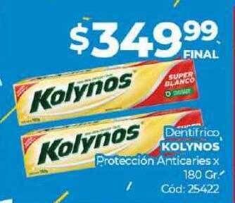 Diarco Dentifrico kolynos protección anticaries oferta