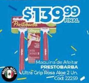 Diarco Máquina de afeitar prestobarba ultra grip rosa aloe oferta
