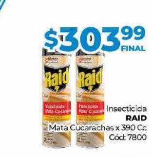 Diarco Insecticida raid mata cucarachas oferta