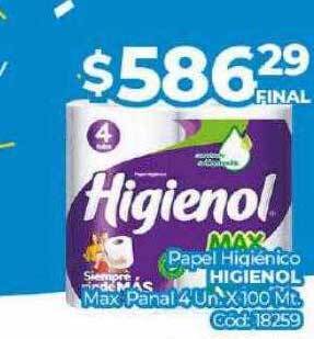 Diarco Papel higiénico higienol max panal 4 oferta