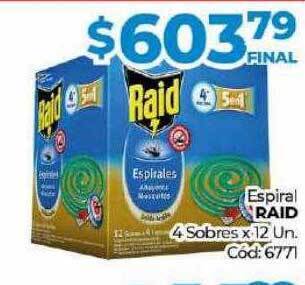 Diarco Espiral raid 4 sobres oferta