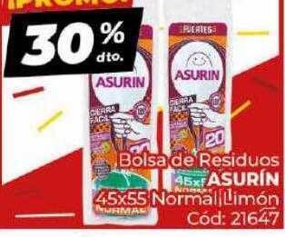 Diarco Bolsa de residuos asurin oferta