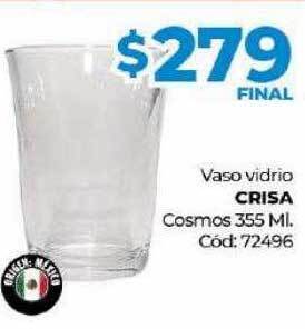 Diarco Vaso vidrio crisa cosmos oferta