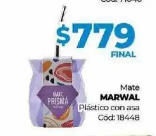 Diarco Mate marwal plástico con asa oferta