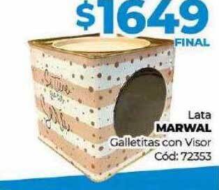 Diarco Lata marwal galletitas con visor oferta