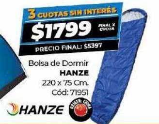 Diarco Bolsa de dormir hanze oferta