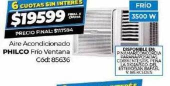 Diarco Aire acondicionado philco frio ventana oferta
