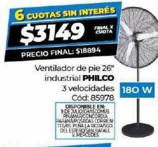 Diarco Ventilador de pie 26 oferta