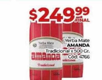 Diarco Yerba mate amanda tradicional oferta