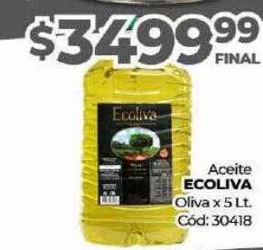 Diarco Aceite ecoliva oliva oferta