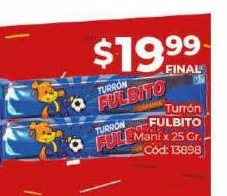 Diarco Turrón fulbito mani oferta