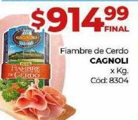 Diarco Fiambre de cerdo cagnoli oferta