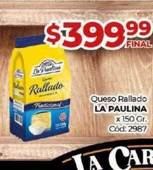 Diarco Queso rallado la paulina oferta