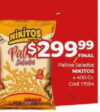Diarco Palitos salados nikitos oferta