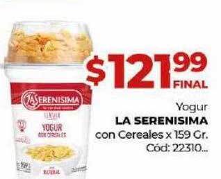Diarco Yogur la serenisima con cereales oferta