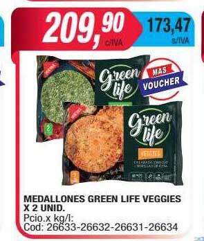 Maxiconsumo Medallones green life veggies oferta