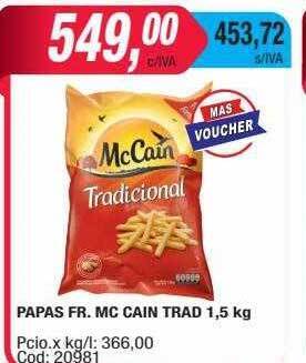 Maxiconsumo Papas fr. mc cain trad oferta
