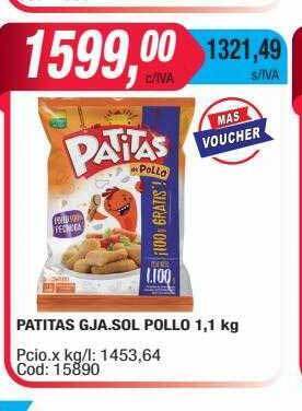 Maxiconsumo Patitas gja sol pollo oferta