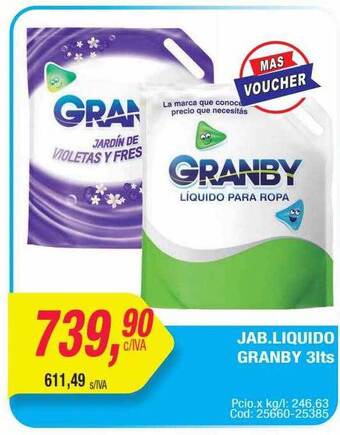 Maxiconsumo Jab liquido granby oferta