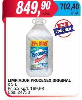 Maxiconsumo Limpiador procenex original oferta