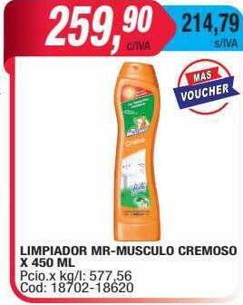 Maxiconsumo Limpiador mr-musculo cremoso oferta