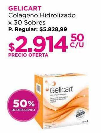 Punto de Salud Gelicart colageno hidrolizado 50% de descuento oferta